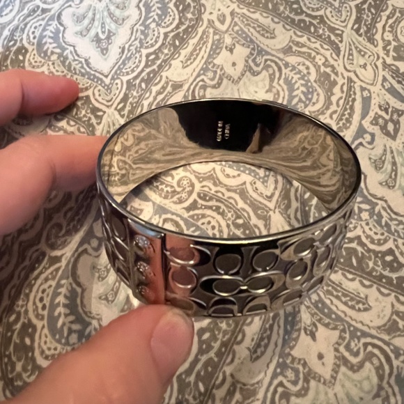 Coach silver bangle bracelet - Picture 2 of 8